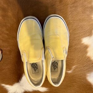 Women yellow vans